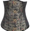 Sage Sexy Toggle Embroidery Underbust Steampunk Corset steampunk buy now online