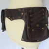 Steampunk Festival Utility belt in dark brown leather - Anvil Model by CosmicCelt steampunk buy now online