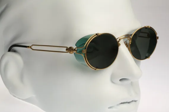 Jean Paul Gaultier 58-6105 / 90s / Vintage sunglasses / NOS / Unique steampunk eyewear by CarettaVintage steampunk buy now online