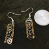 Steampunk Watch Gear Fishhook Earrings with dangly chains by TimelessbyMandy steampunk buy now online