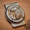 Men's Steampunk Money Clip, watch movement,Metal, Waltham, 17 Jewel, by SheriffofSteampunk steampunk buy now online