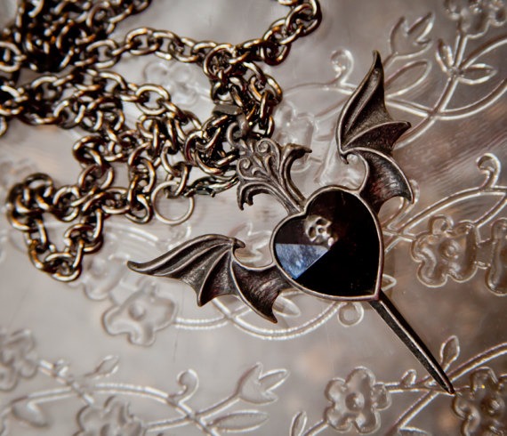 Vintage, pendant, skull, bat, steampunk, wings by SheriffofSteampunk steampunk buy now online