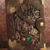 Steampunk notebook A6 blank journal diary "Cellar Spirit" by nilminova steampunk buy now online