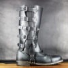 STEAMPUNK GAITERS SPATS leg armor leather apocalypse gear larp cosplay dieselpunk madmax Active by TheLeatherRepublic steampunk buy now online