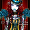 Layla Special Edition Steampunk Circus Angel Fairy 4X6 PRINT by MykaJelina steampunk buy now online