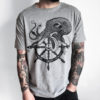 OCTOPUS shirt, mens t-shirt, steampunk clothing, boyfriend t-shirt, kraken shirt, sailor t-shirt, tattoo shirt, pirate shirt, vegan clothing by hardtimesdesign steampunk buy now online