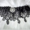 Delicate Venice Lace Garter, Black Lace Garter Wedding Garter, Bridal Garter, Wedding Gift, Steampunk, Winter Wedding, Vintage Gatsby Style by GoddessEngland steampunk buy now online
