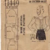 1940s Back Buttoned Blouse Pattern Home Journal 11449 Vintage Sewing Pattern Bust 36 inches UNUSED Factory Folded by allthepreciousthings steampunk buy now online 1940s Back Buttoned Blouse Pattern Home Journal 11449 Vintage Sewing Pattern Bust 36 inches UNUSED Factory Folded by allthepreciousthings steampunk buy now online