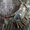 Steampunk Fantasy Phantom Tribal Necklace and Earrings set by TinkersDaughter2015 steampunk buy now online