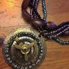 Brass and Rhinestone Multi Chain Choker Necklace Steampunk Fantasy Tribal Aviator Airship by TinkersDaughter2015 steampunk buy now online