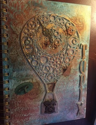 Journal Mixed Media Steampunk Fantasy Victorian Balloon Die Cut by TinkersDaughter2015 steampunk buy now online