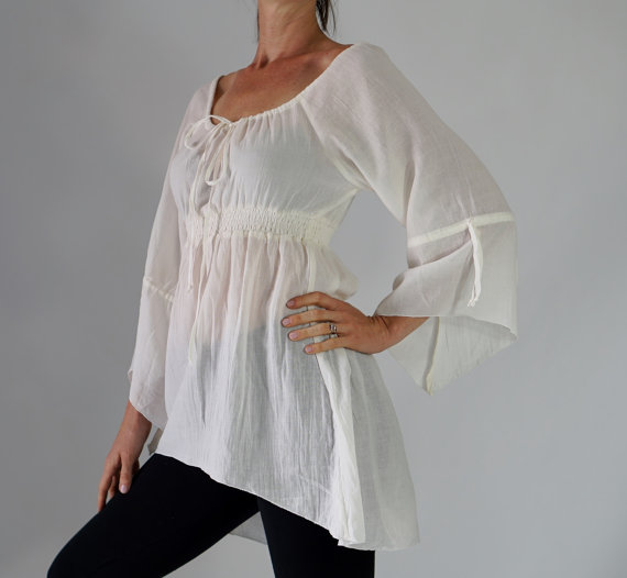 peasant top with corset