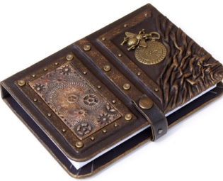 Steampunk leather journal,personalized leather notebook, travel journal, travel notebook,writing journal,steampunk,journals with lock by AVworkshop steampunk buy now online
