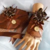 Cuff Bracelets, Fabric Cuffs, Pair, Steampunk Bracelets, Flowers, Lacy, Beaded, Brown by ElegantDarkness steampunk buy now online Cuff Bracelets, Fabric Cuffs, Pair, Steampunk Bracelets, Flowers, Lacy, Beaded, Brown by ElegantDarkness steampunk buy now online