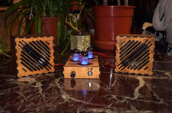 Bluetooth Speaker - Bluetooth V4.0 Hi-Fi Speaker - Vacuum Tube Style Amplifier - 10W RMS 120W PMPO - ValveBox - Retro / Vintage Style by ProperR steampunk buy now online