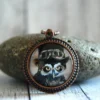 1" Round Glass Pendant Necklace or Key Chain - Steampunk Owl by AuntieShrews steampunk buy now online 1" Round Glass Pendant Necklace or Key Chain - Steampunk Owl by AuntieShrews steampunk buy now online