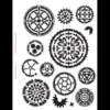 Ornamental Gears- 8 1/2" X 11"-SKU:STCL147 by StudioR12 steampunk buy now online