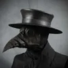 Plague Doctor Hat in Black Leather by TomBanwell steampunk buy now online Plague Doctor Hat in Black Leather by TomBanwell steampunk buy now online