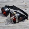 Black Steampunk Goggles with Red Lenses and Magnifying Loupes Optic Conductors Welding Cyber Motorcycle Victorian by HGBrasswell steampunk buy now online Black Steampunk Goggles with Red Lenses and Magnifying Loupes Optic Conductors Welding Cyber Motorcycle Victorian by HGBrasswell steampunk buy now online
