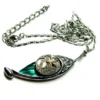 Blue green enamel steampunk jewelry silver colored necklace "Hooked on the hook", great birthday gift zodiac fish, astrological sign Pisces by EmilySteampunk steampunk buy now online Blue green enamel steampunk jewelry silver colored necklace "Hooked on the hook", great birthday gift zodiac fish, astrological sign Pisces by EmilySteampunk steampunk buy now online