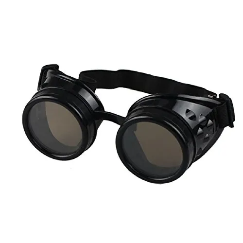 Ultra Black with Brown Lenses Premium Top Quality Steampunk Goggles Glasses Cyber Glasses Victorian Punk Style Welding Cosplay Gothic Style Goth Rustic Vintage Round Rave Novelty Cosplay steampunk buy now online Ultra Black with Brown Lenses Premium Top Quality Steampunk Goggles Glasses Cyber Glasses Victorian Punk Style Welding Cosplay Gothic Style Goth Rustic Vintage Round Rave Novelty Cosplay steampunk buy now online