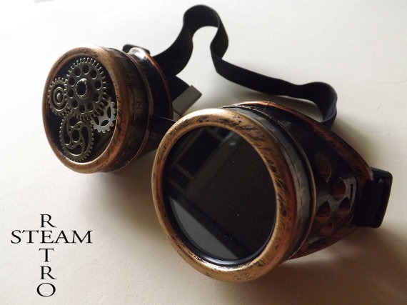 10% off sale17 Steampunk Goggles Glasses AVIATOR cyber gothic lenses welder glasses steampunk accessories mad max cyberpunk thunder road by SteamRetro steampunk buy now online