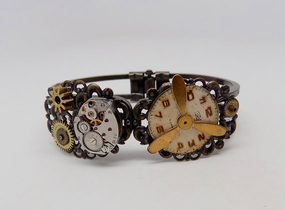Steampunk cuff bracelet. by slotzkin steampunk buy now online