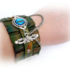 Steampunk Fasion Bracelet_Gift Ideas_STB5520889401_Dragon Eye Textile End Bracelet_Steampunk Jewelry by MultiStyle steampunk buy now online
