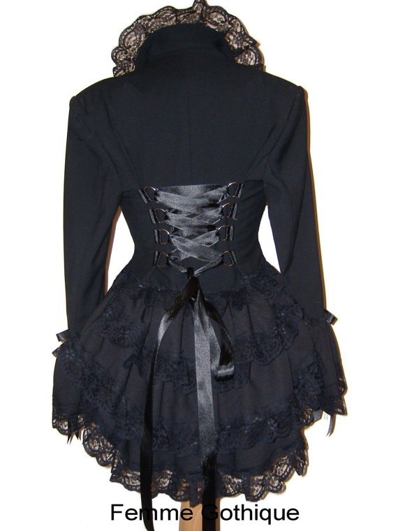 LISTING FOR SUSAN size 16 jacket custom order. by FemmeGothique16 steampunk buy now online