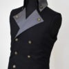 SALE! Ready to ship, Mens Steampunk Victorian Vest - Black Pirate Costume Burning Man Festival Hipster Waist Coat Vest by SpunkitDesigns steampunk buy now online
