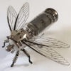 Steampunk brooch - Insect Vacuum Tube Brooch - OOAK Unique Steampunk Steam Punk Clockwork Jewelry by spankyspanglerdesign steampunk buy now online
