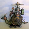 SE513E – Slow Rider, Cloth and Paper Clay Steampunk PDF Art Doll Pattern and Project by ClothDollPatterns steampunk buy now online