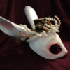 White Rabbit Mask - Rabbit Mask, Steampunk mask, cosplay mask, theatrical mask, woodland creatures, festival mask, custom mask by Bythecreekcreations steampunk buy now online