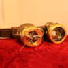 Steampunk goggles brass and brown with magnifier lenses by steambaby steampunk buy now online