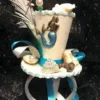Mermaid Under the Sea Bespoke Mini Top Hat Nautical Shells Pearls Wedding Ascot Cosplay Steampunk by Mad4Hats steampunk buy now online