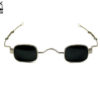 Hi Tek Alexander small square sunglasses spectacles retro Victorian adjustable temples Goth Steampunk Sherlock Holmes persona by AlexanderHiTek steampunk buy now online