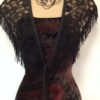 SALE!!! Downton Abbey shawl,Handmade capelet, fringed black lace collar, vintage-inspired accessory, shawl, scarf, wedding wrap, romantic by LaceAtMidnight steampunk buy now online