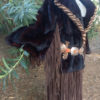 showdiva designs designs Dramatic Mink Cape with Floor Length Fringe Rock STAR Chic by showdiva steampunk buy now online