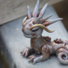 Steampunk Polymer Clay Dragon by OutvoidArts steampunk buy now online