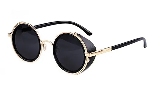 FINEJO 80's Vintage Style Classic Round Steampunk Sunglasses steampunk buy now online FINEJO 80's Vintage Style Classic Round Steampunk Sunglasses steampunk buy now online