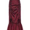 Women's Ruffle Thin Mermaid Steampunk Skirts Ruffled Fishtail Mermaid Skirt Wine M YF208-2 steampunk buy now online