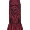 Women's Ruffle Thin Mermaid Steampunk Skirts Ruffled Fishtail Mermaid Skirt Wine M YF208-2 steampunk buy now online