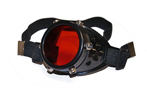 4sold (TM) Steampunk Black Cyber Goggles Rave Goth Vintage Victorian like Sunglasses (one eye black) steampunk buy now online