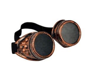 Ardisle Steam Punk Goggles Cyber Glasses Copper Welding Goth Cosplay Blinder Retro Punk steampunk buy now online