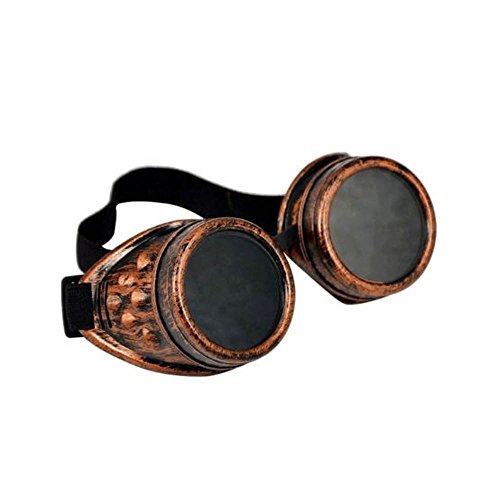 Ardisle Steam Punk Goggles Cyber Glasses Copper Welding Goth Cosplay Blinder Retro Punk steampunk buy now online