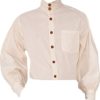 Adult Men's Halloween Cosplay Steampunk Shirt Beige steampunk buy now online