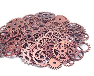 100g Steampunk Gears Charms Jewellery Making Findings (Antique Copper-100g) steampunk buy now online