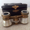 Antique German Opera Glasses German Mother of Pearl and Brass with Leather Case. Totally Steam Punk by BavarianDreams steampunk buy now online