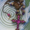SALE Vintage Assemblage necklace, Upcycled vintage necklace, crucifix necklace,Religious Assemblage necklace, Bohemian Vintage jewelry, by IRISHTREASURE steampunk buy now online