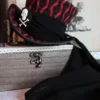 Black and Red Pirate Miniature Top Hat by Northwic steampunk buy now online